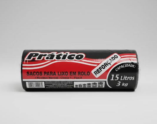 SACO PARA LIXO EM ROLO REFORÇADO 15 LITROS