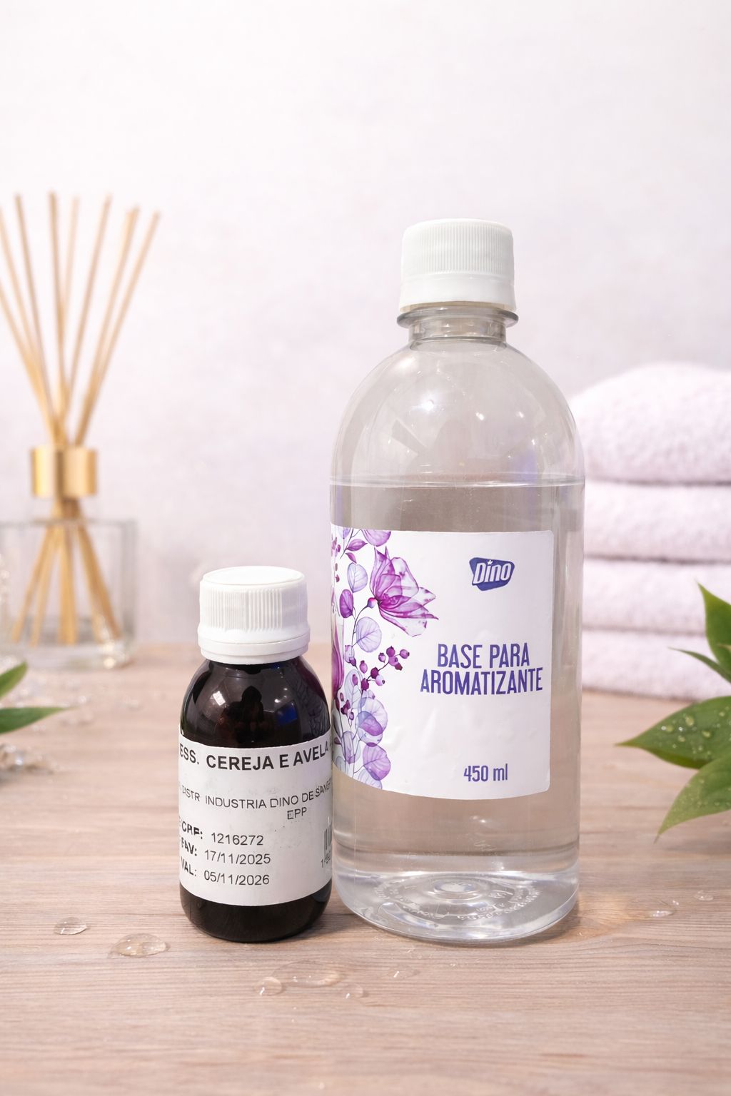 KIT AROMATIZANTE - ESSÊNCIA CEREJA & AVELÃ