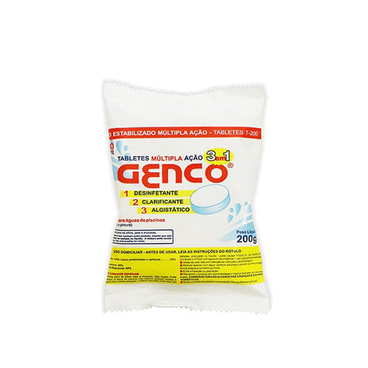Pastilha Cloro Genco 3X1 200g