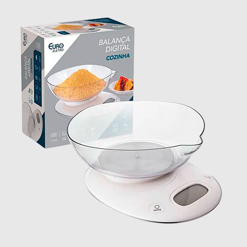 Balança Digital Cozinha 5Kg Com Tigela 1L