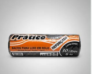 SACO PARA LIXO EM ROLO REFORÇADO 30 LITROS
