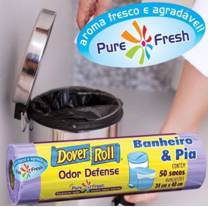 SACO DE LIXO BANHEIRO E PIA ODOR DEFENSE