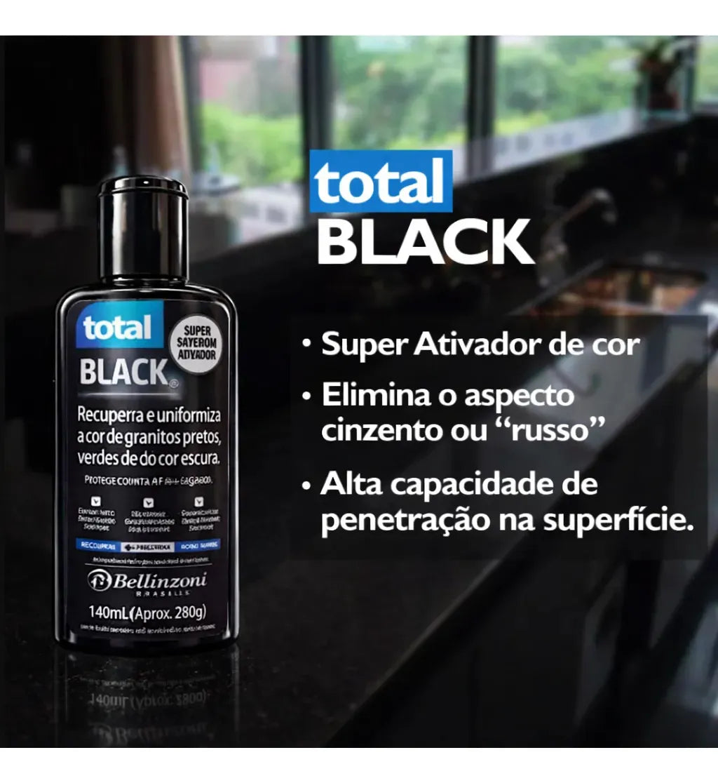 Total Black Bellinzoni Ativador De Cor Preto E Protetor